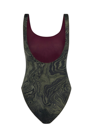 Salina Swimsuit - Kelp Green