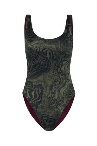 Salina Swimsuit - Kelp Green