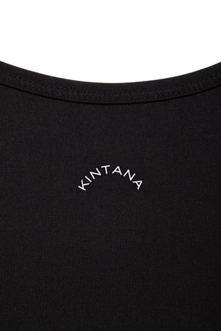 Super crop top detail view - black