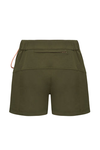 Hiking Shorts - Outdoor Shorts - Jungle Green - Back